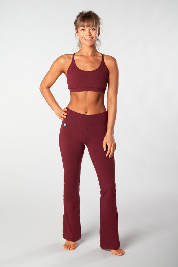 Organic Cotton Yoga Sets 12m to 8 year - Yoga Pant Pink, Swing Top